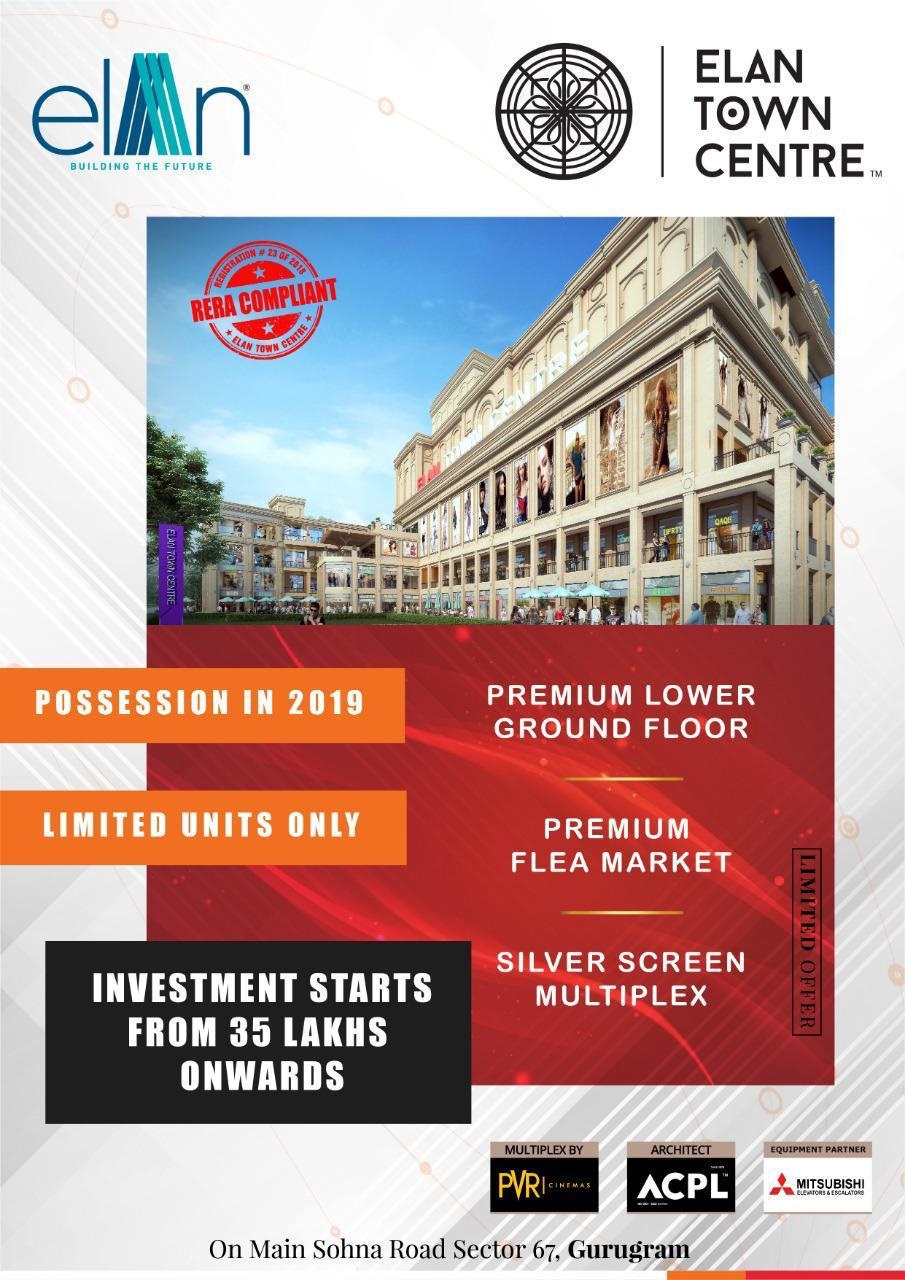 Book premium lower ground floor at Elan Town Centre in Gurgaon Update